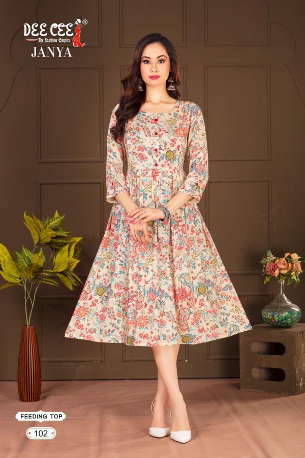 Deecee Janya Rayon Printed Feeding Kurti Collection